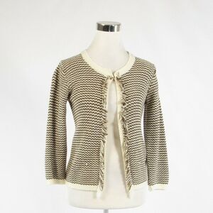 Iperico brown ivory chevron sweater M